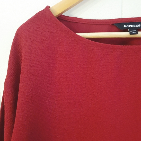 Express Statement Sleeve Blouse| Red | Size XL - Picture 4 of 6